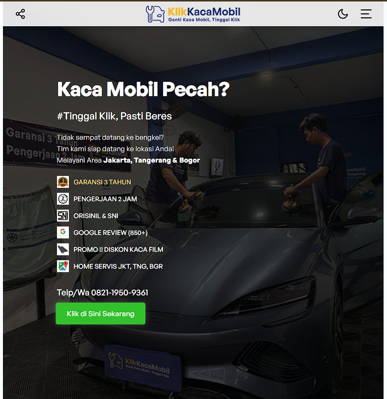 klik kacamobil website development